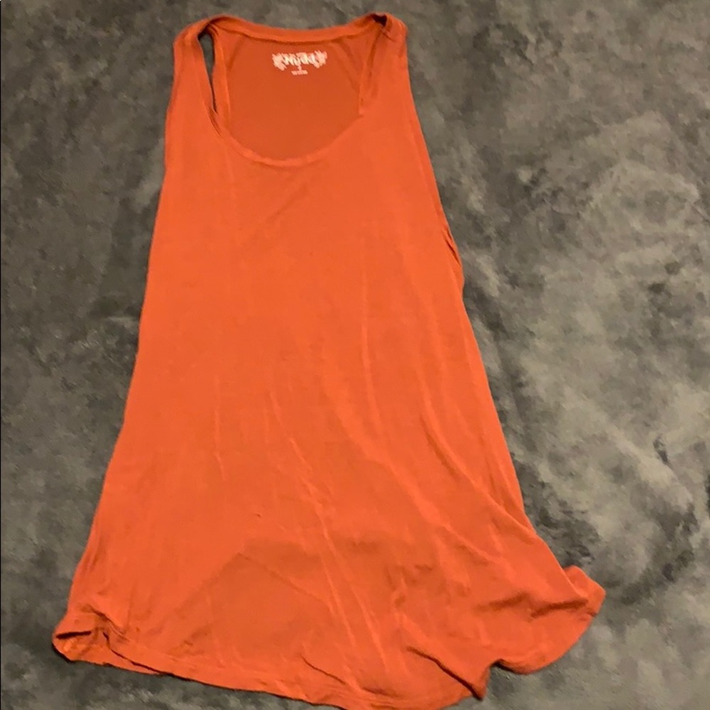 rusty orange tank top